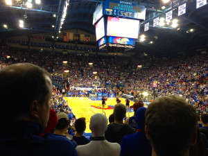 Allen Fieldhouse -- the best college basketball venue in America. (Don't let the Duke people tell you otherwise.) 